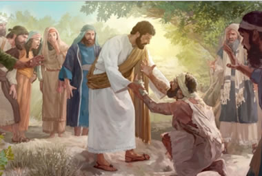 Jesus heilt einen Aussätzigen